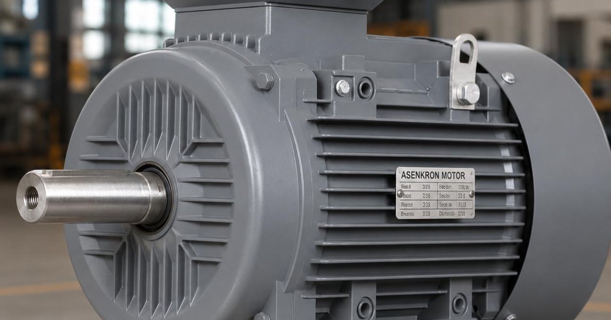 Daimi kondansatörlü monofaze motor