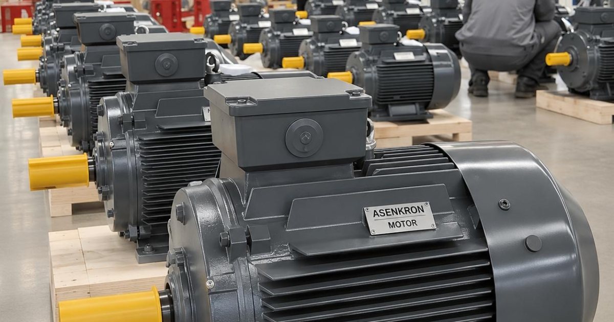 IE4 asenkron motor üretim hattı ve enerji verimliliği