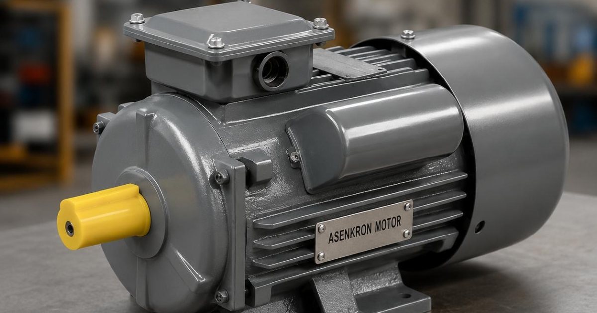 Frekans invertörüyle sürülen IE4 asenkron motor