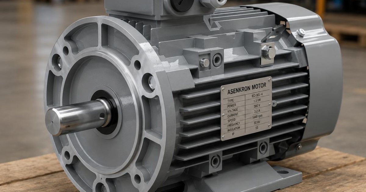 İki kondansatörlü monofaze motor