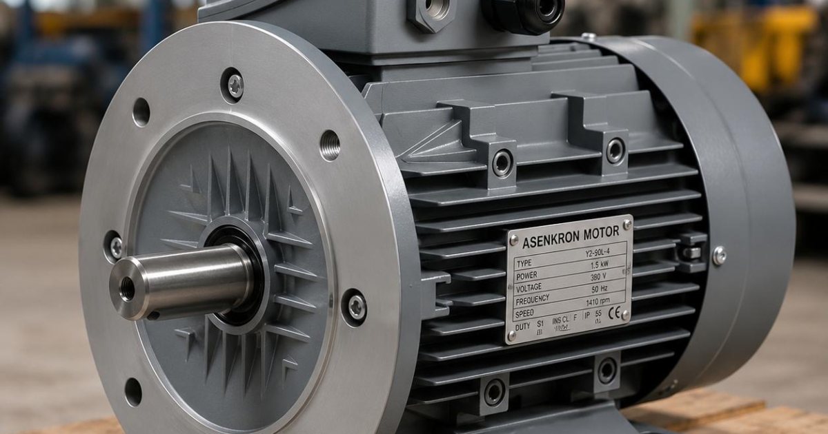 Endüstriyel uygulamada monofaze motor
