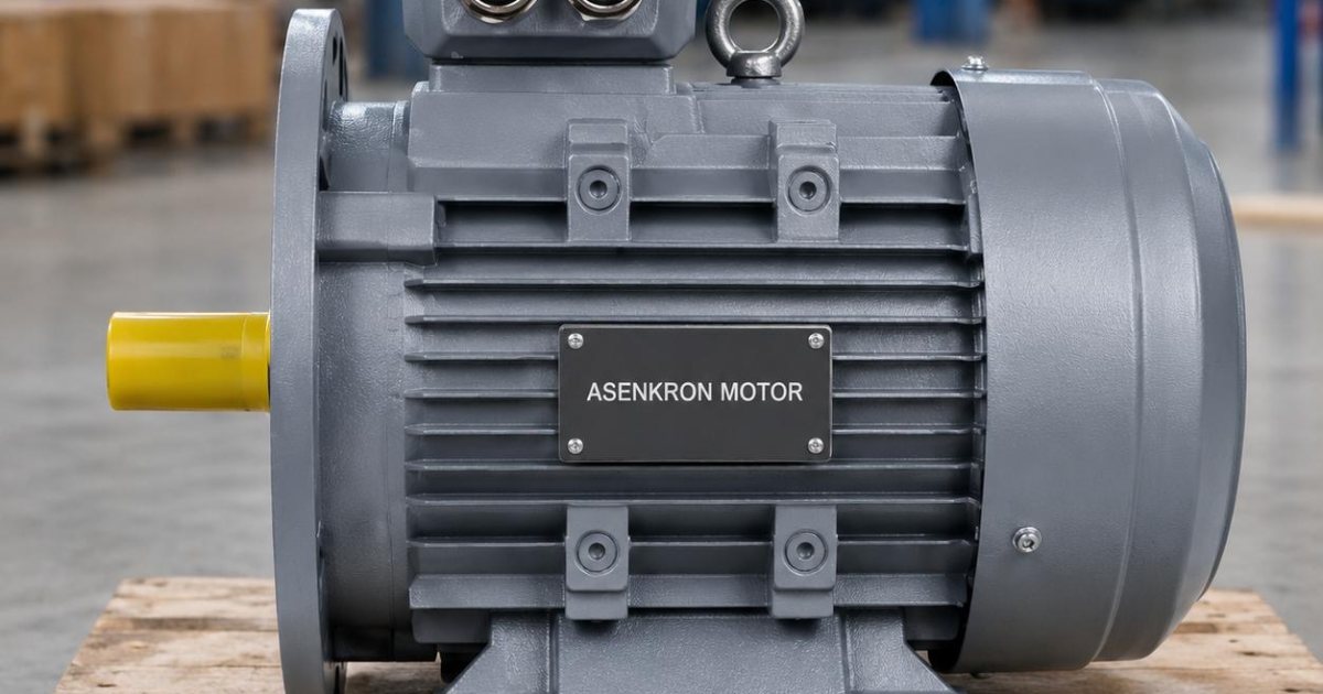 Ayaklı ve flanşlı bağlantıya uygun asenkron motor