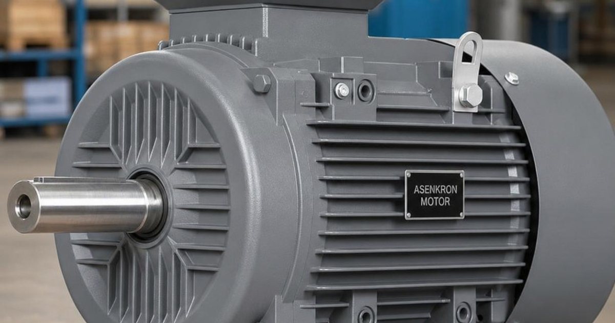 Bakımı yapılan endüstriyel motor gövdesi